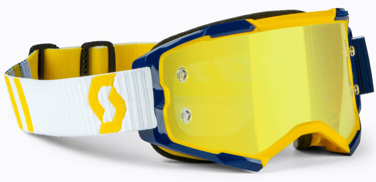 SCOTT FURY GOGGLES YELLOW/BLUE - YELLOW CHROME LENS