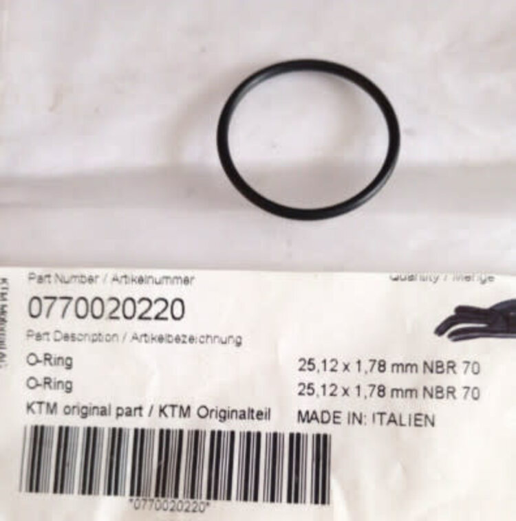 KTM / GASGAS / HUSQVARNA 0770020220 O RING 25,12X1,78 NBR 70