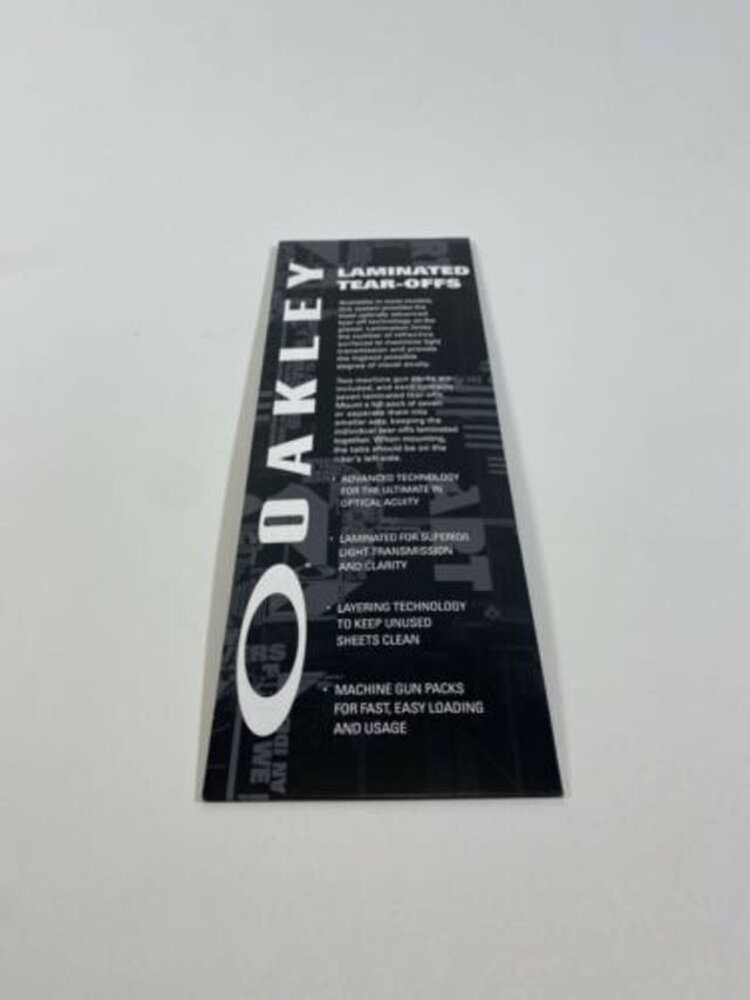OAKLEY AIRBRAKE MX LAMINATED TEAR OFFS