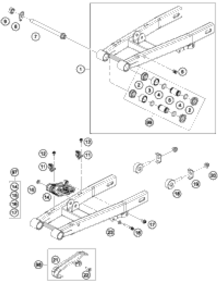 KTM 46310001044 KTM 65SX '16-'17 REAR WHEEL CPL. 1,6X12''EXCEL16