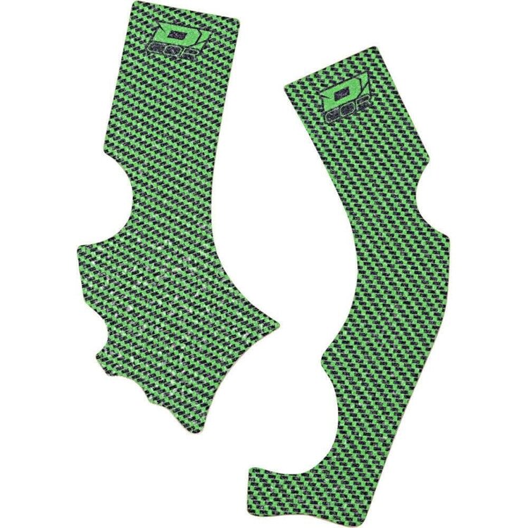 D'COR D-COR FRAME GRIP GUARD DECAL GREEN/BLACK KAWASAKI KX250F '12-'15