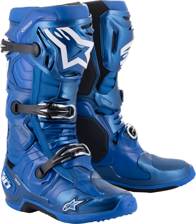 ALPINESTARS TECH 10 MX BOOTS BLUE/BLACK