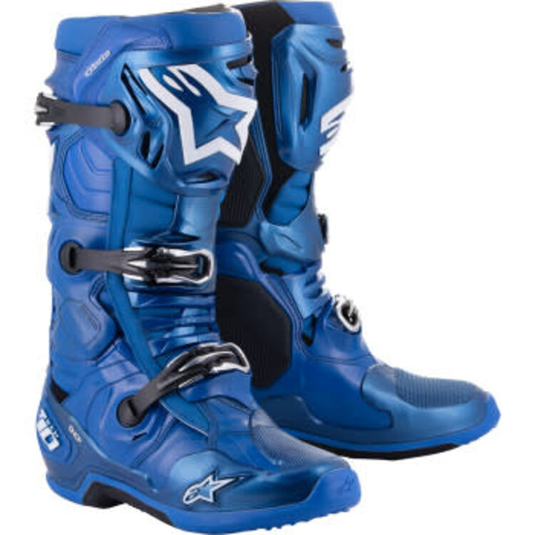 ALPINESTARS TECH 10 MX BOOTS BLUE/BLACK