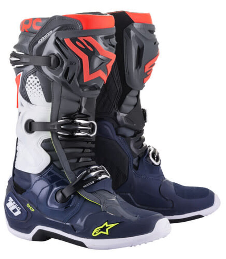 ALPINESTARS ALPINESTARS TECH 10 BOOTS DARK GREY/ DARK BLUE/ RED