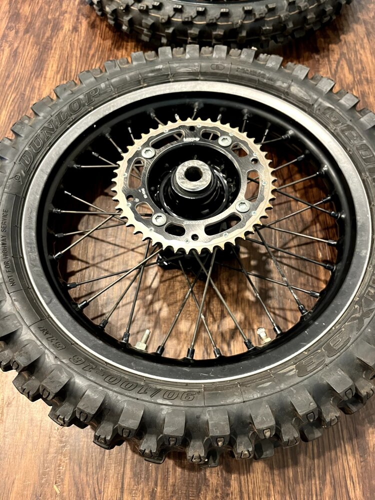 KITE WHEEL SET KTM GASGAS HUSQVARNA 85 '18-'24  SUPERMINI ALL BLACK