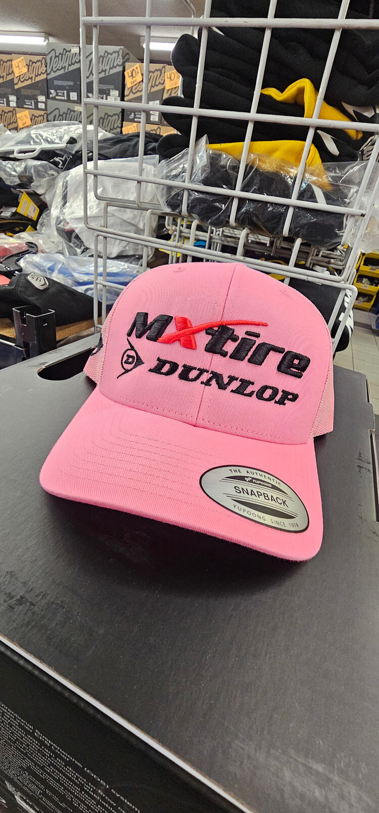 MXTIRE.COM PINK MXTIRE DUNLOP SNAPBACK HAT