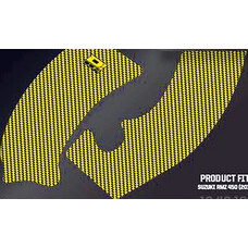 D'COR D-COR FRAME GRIP GUARD DECAL YELLOW SUZUKI RMZ450 '08-'17
