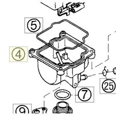 KTM / GASGAS / HUSQVARNA 72531011000 FLOAT CHAMBER ASSY. FOR CARB KTM 85 SX '18-'25