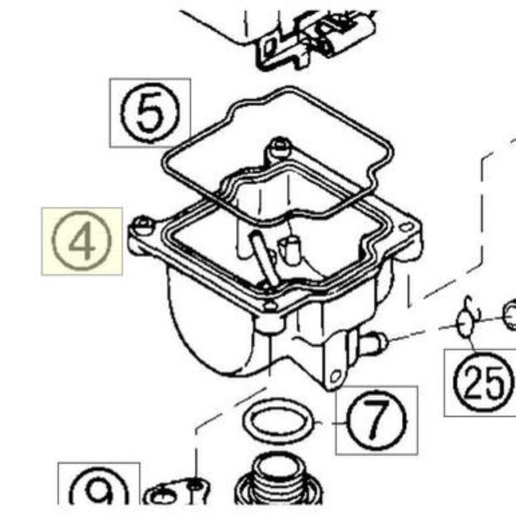 KTM / GASGAS / HUSQVARNA 72531011000 FLOAT CHAMBER ASSY. FOR CARB KTM 85 SX '18-'25
