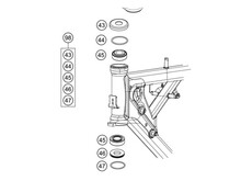 KTM / GASGAS / HUSQVARNA 49001081044 STEERING HEAD REPAIR KIT MINI 50 65 85