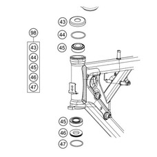 KTM / GASGAS / HUSQVARNA 49001081044 STEERING HEAD REPAIR KIT MINI 50 65 85