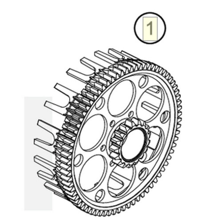 KTM / GASGAS / HUSQVARNA 79232201073 CLUTCH BASKET  KTM 250/300/350  '18-'23