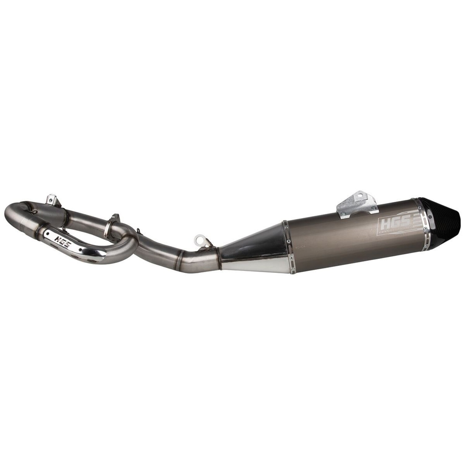 HGS EXHAUST SYSTEM 4T BLACK CARBON YAMAHA YZF 250 '19-'24 | MX