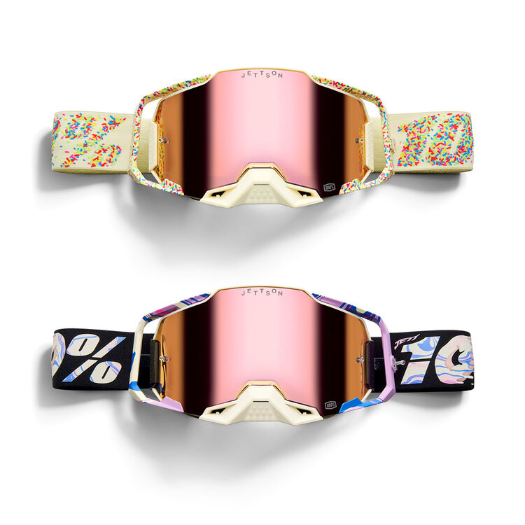 100% ARMEGA JETT LAWRENCE RACE FLAVORED ASSORTMENT DONUT GOGGLES 2 PACK