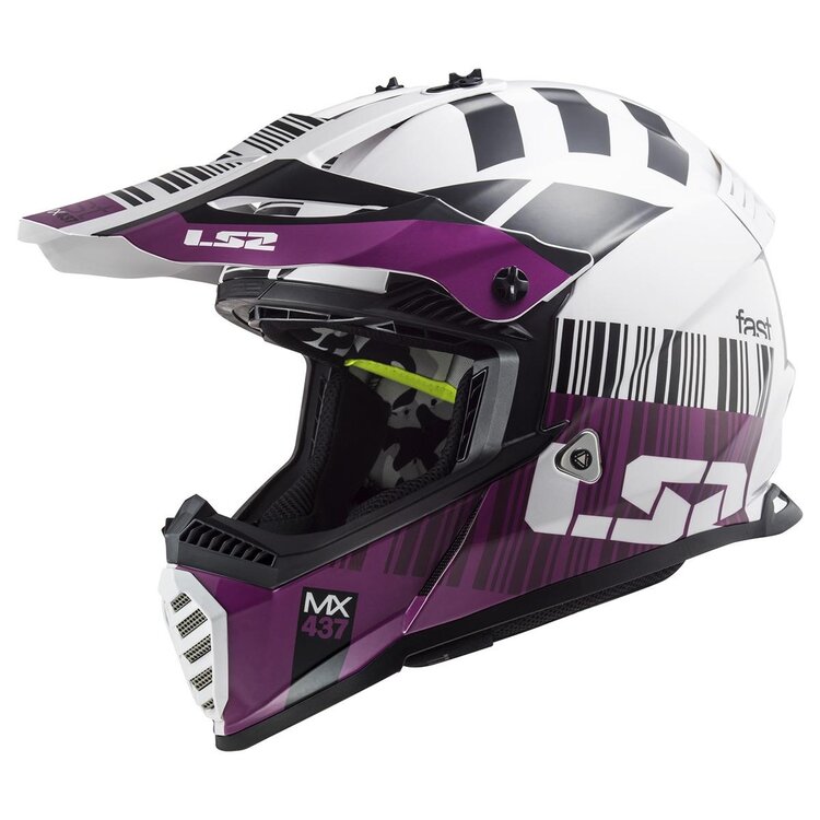 LS2 LS2 Gate Xcode Helmet GLOSS WHITE/VIOLET
