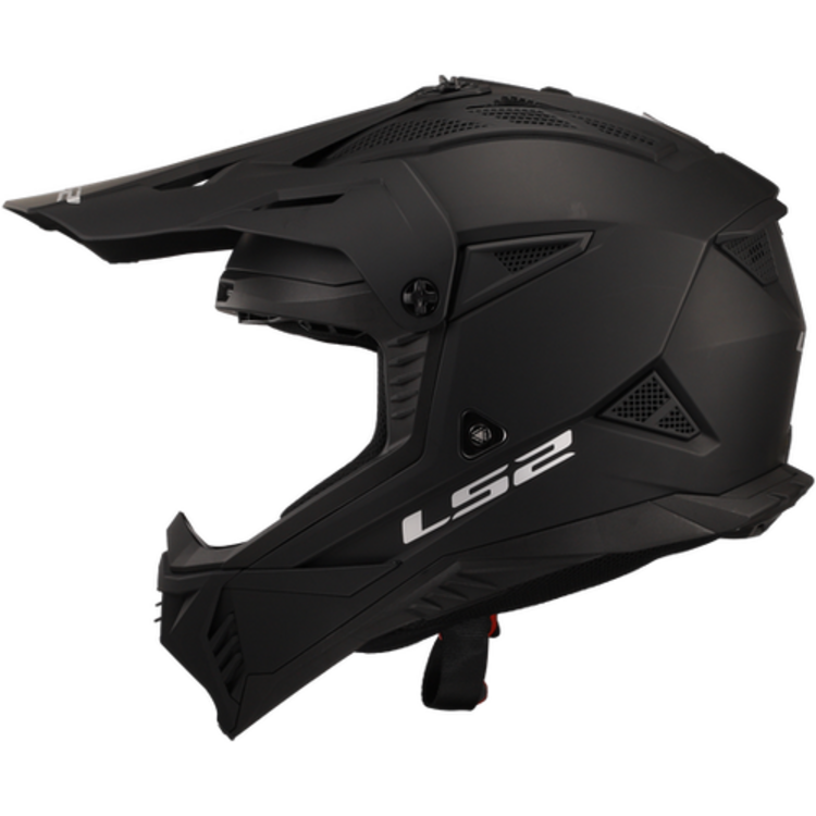 LS2 GATE HELMET SOLID MATTE BLACK
