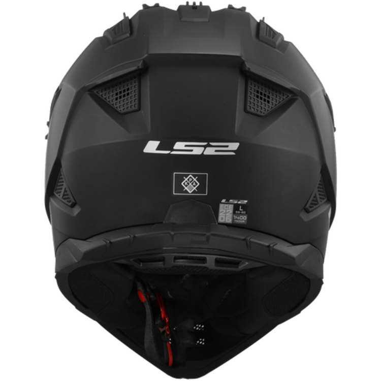 LS2 GATE HELMET SOLID MATTE BLACK