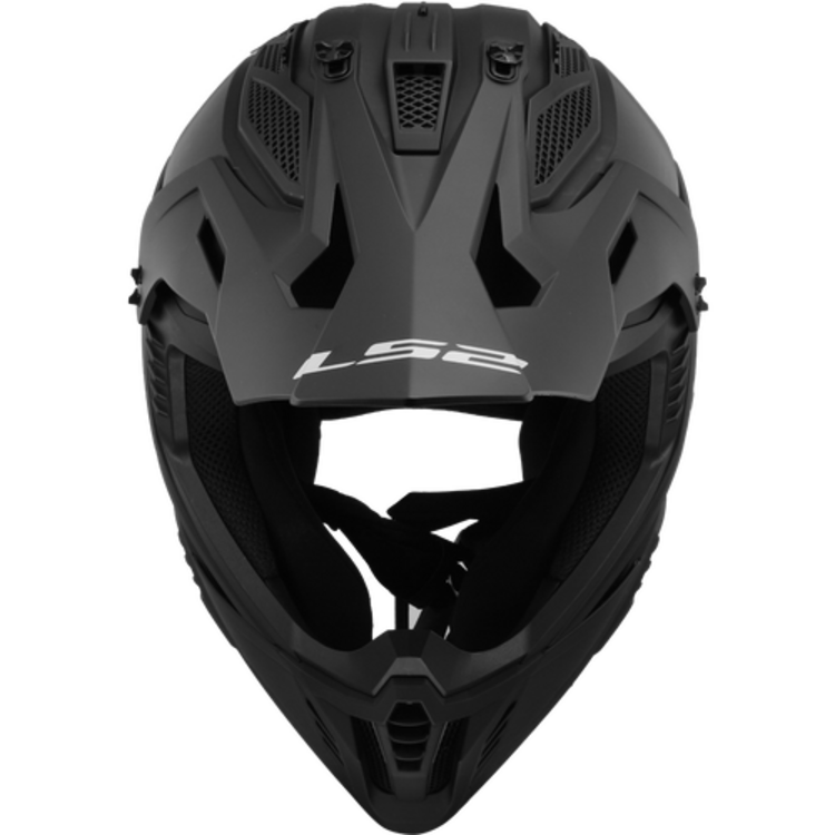 LS2 GATE HELMET SOLID MATTE BLACK