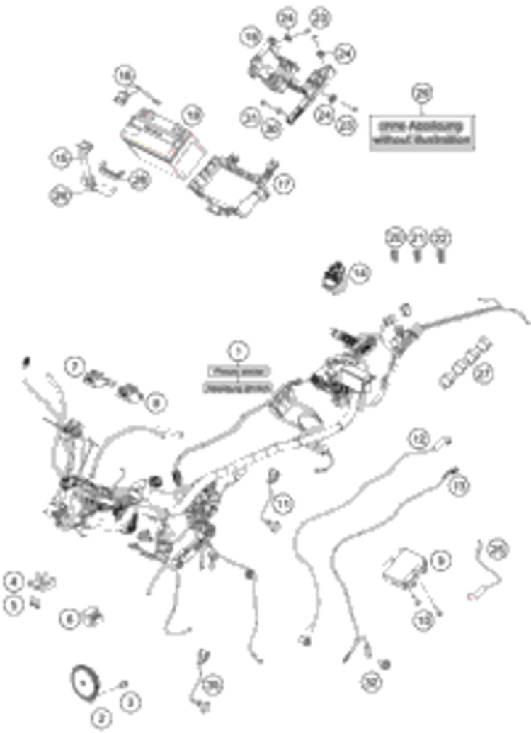 KTM / GASGAS / HUSQVARNA 93311075000 MAIN WIRING HARNESS KTM 2018-2021 200/390 DUKE
