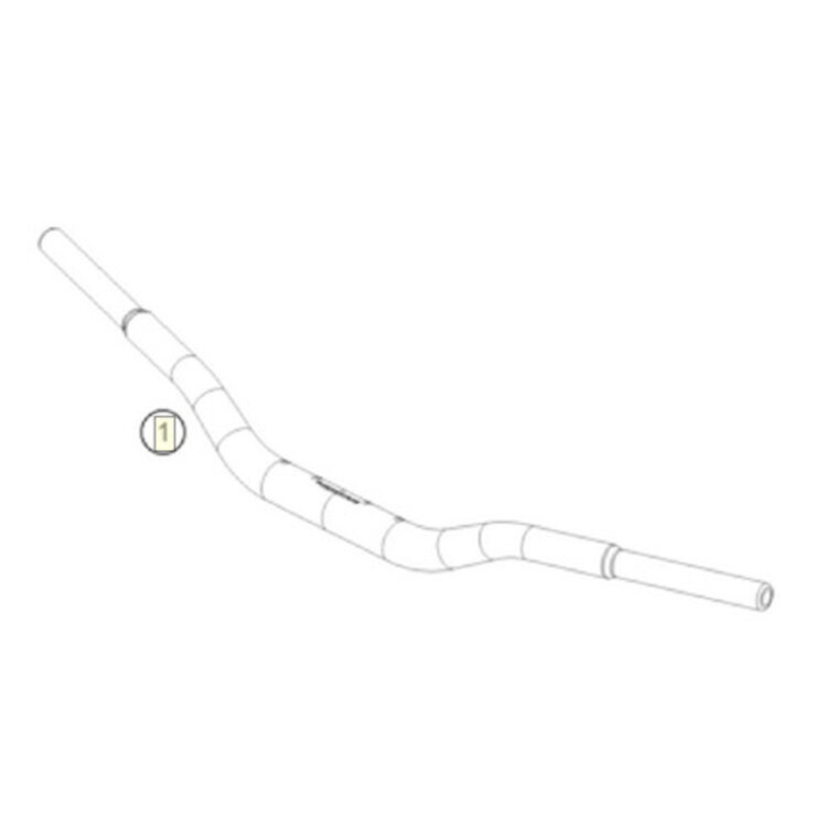 KTM / GASGAS / HUSQVARNA A40002001000 HANDLEBAR D=28mm MINI '20-'25 KTM 50SX TC50 MC50