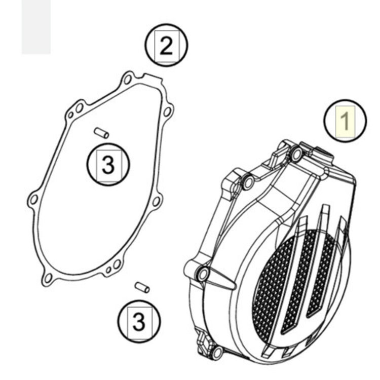 KTM / GASGAS / HUSQVARNA 7943050200015 KTM  IGNITION COVER 450-500 EXC '19-'20