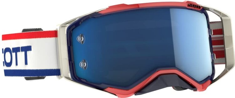 SCOTT Scott - Prospect Goggle - Retro White/Blue/Red - Blue Chrome Lens