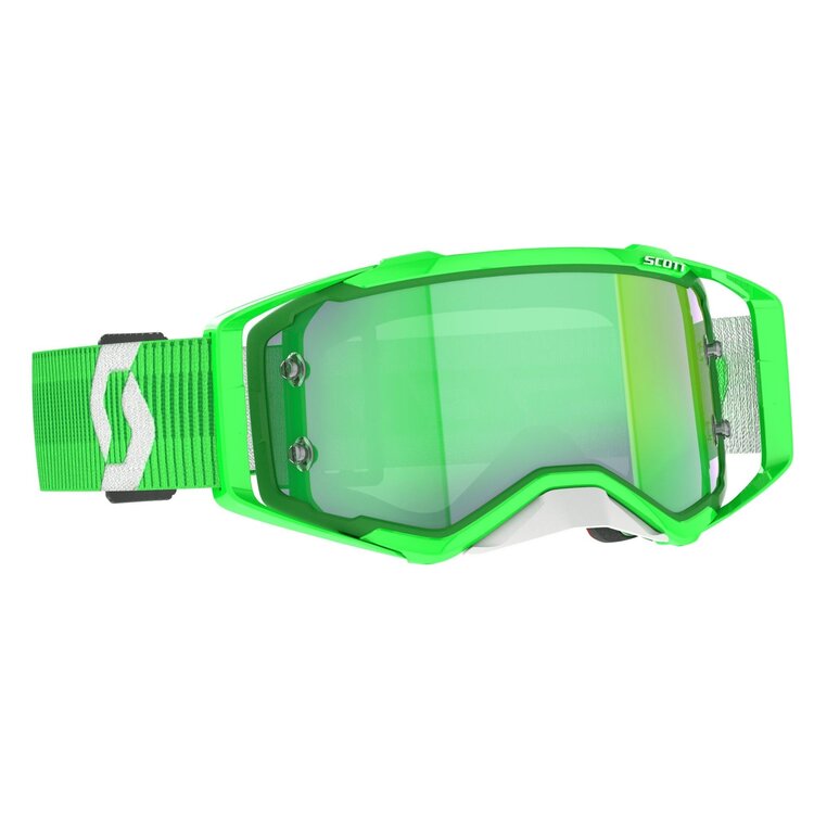 SCOTT SCOTT GOGGLES PROSPECT GREEN/WHITE GREEN CHROME LENSES
