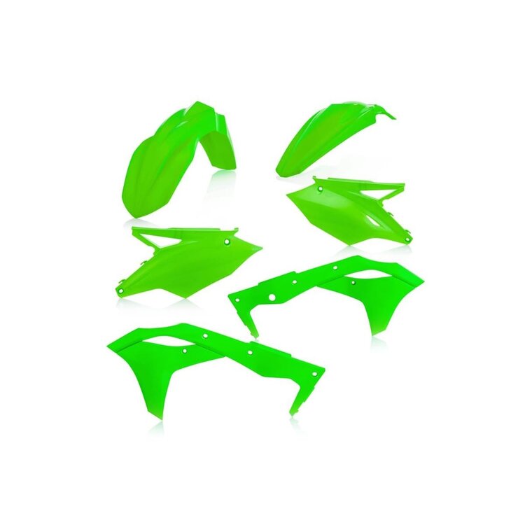 ACERBIS ACERBIS PLASTIC KIT FLUORESCENT GREEN KAWASAKI KX250F 2017