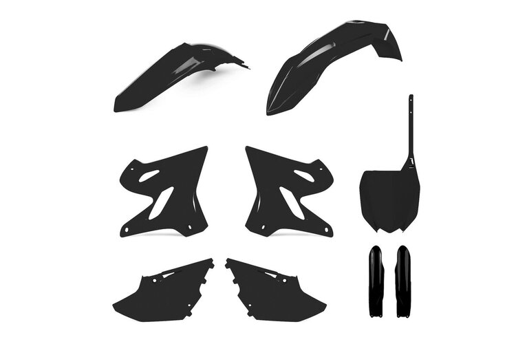 POLISPORT POLISPORT FULL PLASTIC KIT  BLACK YAMAHA YZ125-250 2021