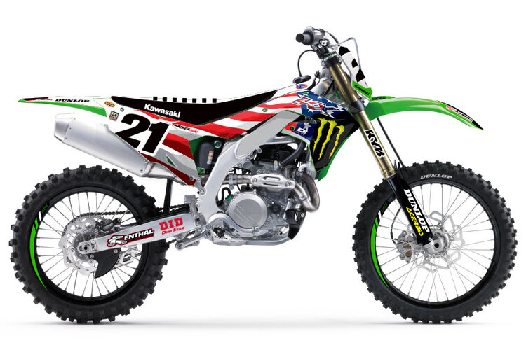 D'COR D-COR GRAPHIC KIT 22 MEK KAWASAKI KXF450 '16-'18