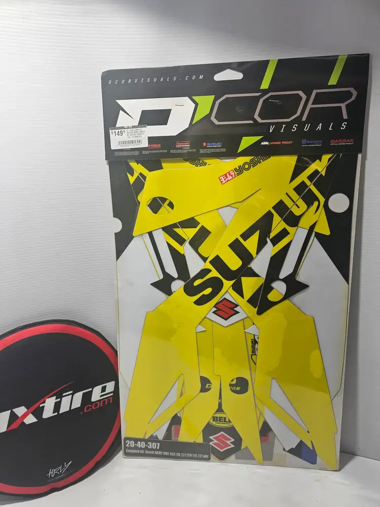 D'COR D-COR COMP KIT SUZUKI ARMY WHITE BG SUZUKI RMZ250 '19-'22 RMZ450 '18-'22