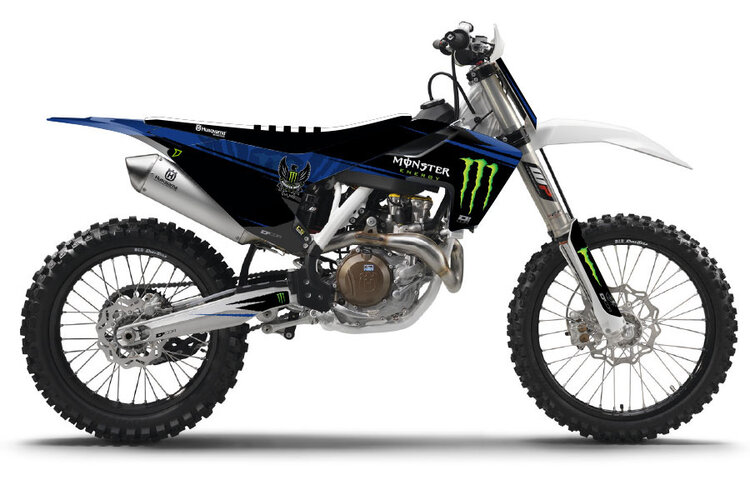 D'COR D-COR CMPLT KIT MONSTER ENERGY SLASH WHITE BG HUSQVARNA TC/FC 125-450 '16-'18