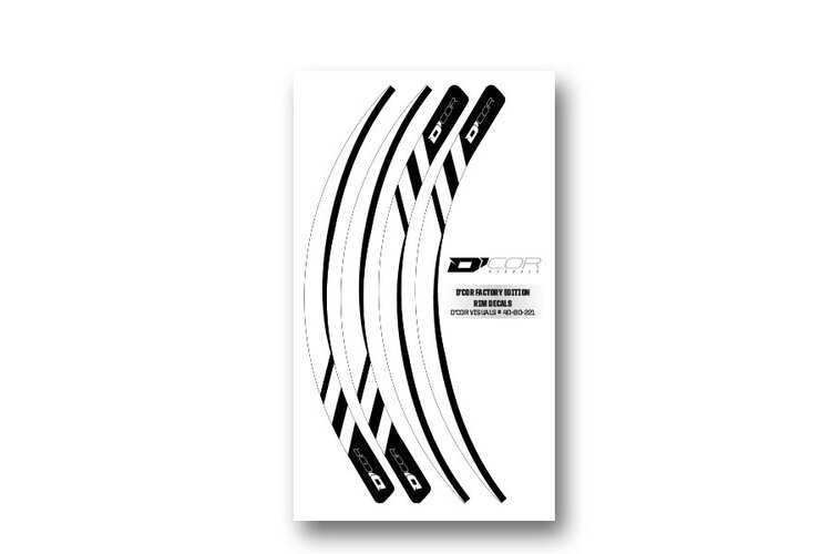 D'COR D-COR RIM DECALS 19" HUSQ LOGO REAR