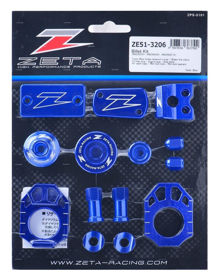ZETA ZETA BILLET KIT BLUE RMZ250 '07- RMZ450 '05-