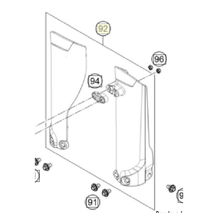KTM / GASGAS / HUSQVARNA 46301094000 FORK PROTECTION KTM 50CC/65CC  '19-'23