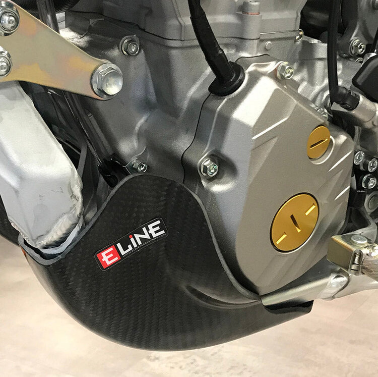 E LINE E Line - Carbon Fiber Skid Plate - Kawasaki KX450 '19-'22