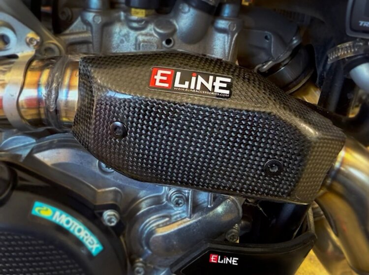 E LINE E Line - Heat Shield - FMF Mega Bomb Header