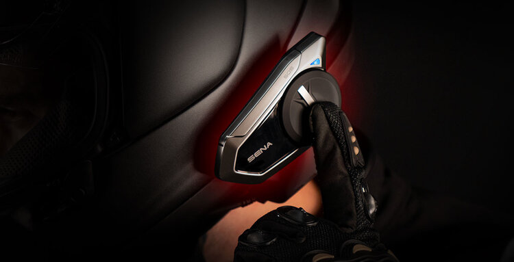 SENA SENA 50S SINGLE MOTORCYCLE BLUETOOTH COMMUNICATION SYSTEM WITH MESH INTERCOM
