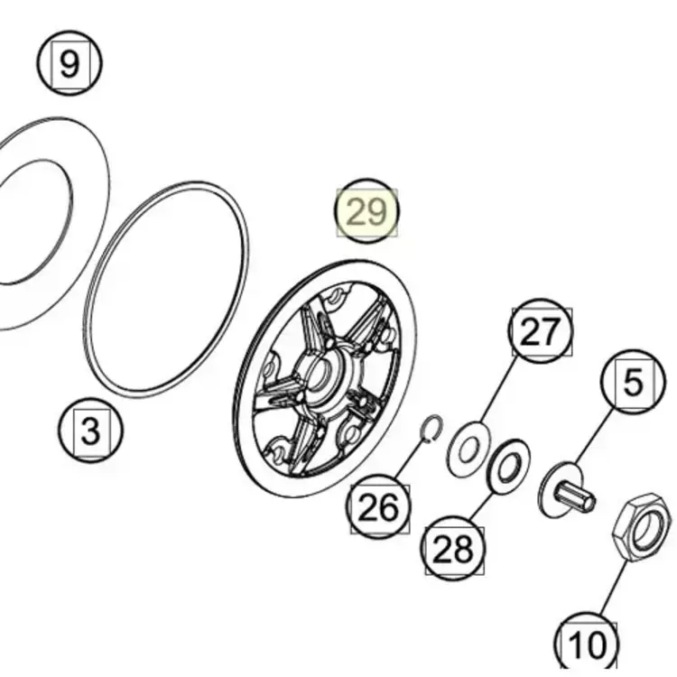 50532003000 KTM OEM PRESSURE PLATE  125SX  '20+