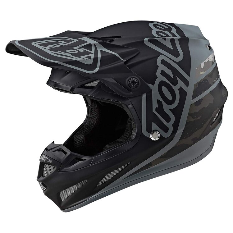 TROY LEE DESIGNS SE4 COMPOSITE; SILHOUETTE SILVER / BLACK XL