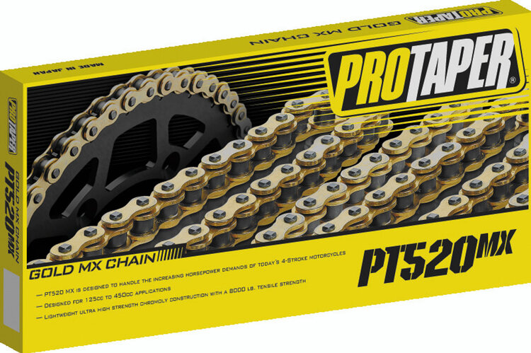 PRO TAPER PT 520 MX1 Gold Series Chain 120L