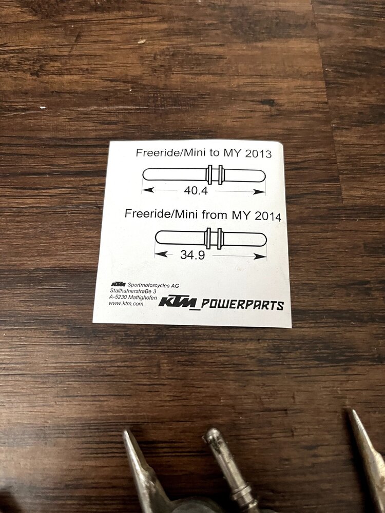 KTM / GASGAS / HUSQVARNA 47202031000 LEVER KIT 65 SX '24-'25 / 85 SX '21-'24