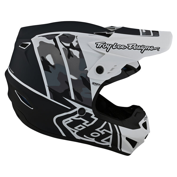 TROY LEE DESIGNS GP NOVA WHITE CAMO HELMET   LG