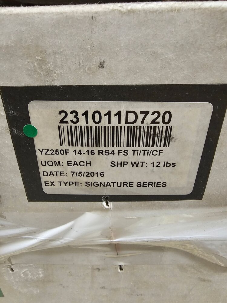 YOSHIMURA 231011D720 YOSHIMURA EXHAUST SYSTEM F/S RS-4 TI/TI YAMAHA YZ250F '14