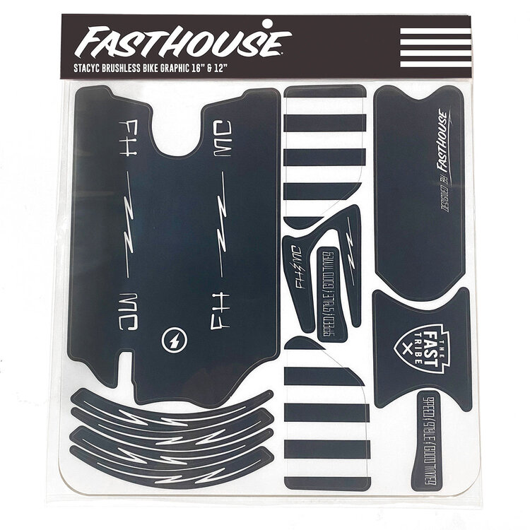THROTTLE SYNDICATE THROTTLE SYNDICATE FH TRIBE STACYC DECAL KIT BLACK 16"