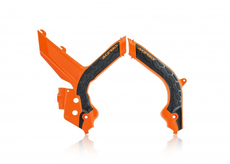 ACERBIS X-GRIP FRAME GUARD ORANGE/BLACK