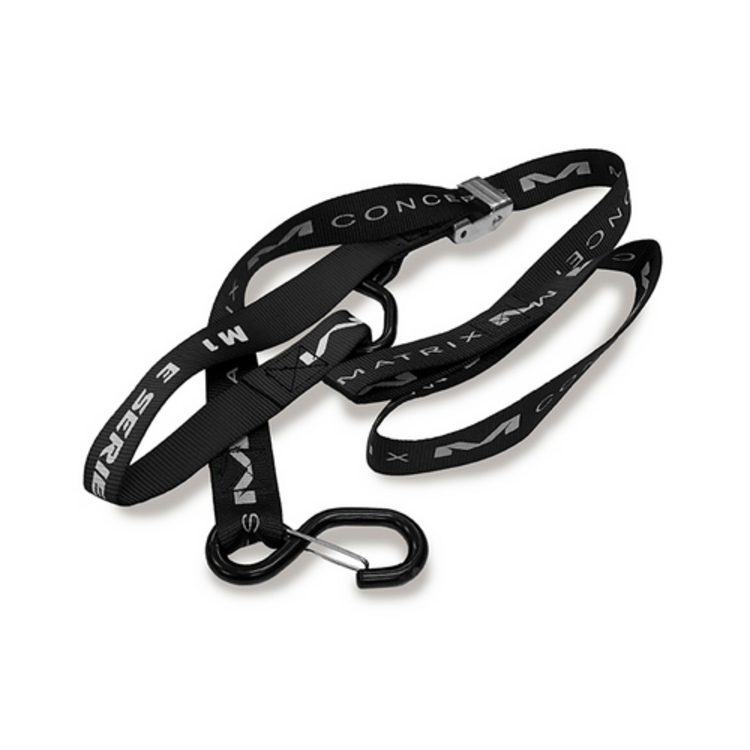 MATRIX CONCEPTS E Series 1.5" Tie Down Set Black