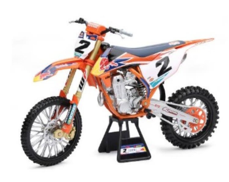 NEW-RAY Yamaha YZ450F Dirt Bike - 1:6 Scale - Cooper Webb #2