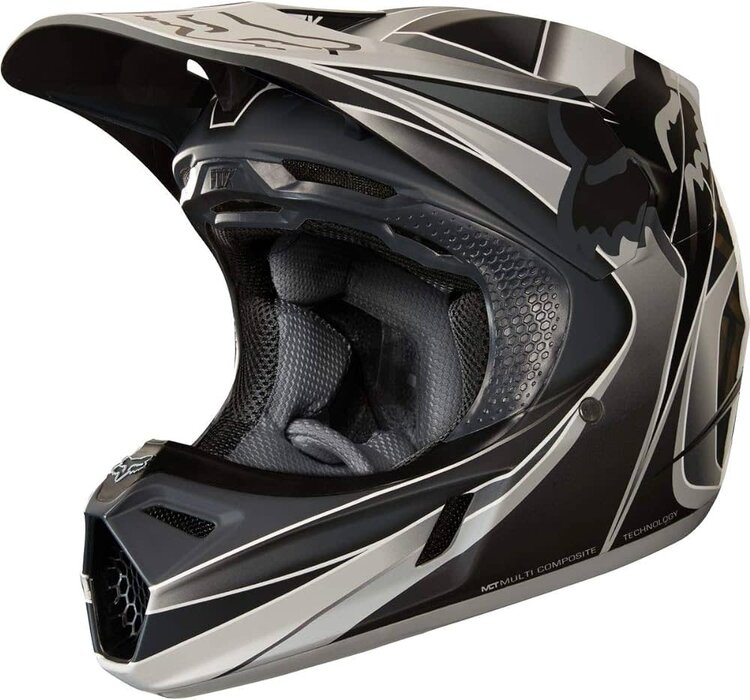 FOX RACING FOX V3 HELMET KUSTM GREY