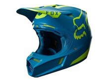 FOX RACING FOX V3 MOTH LE HELMET, TEAL LARGE